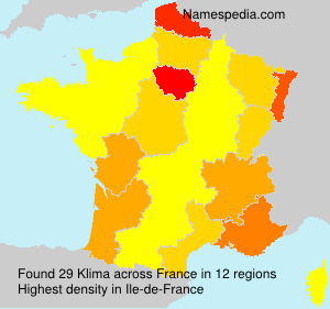 Surname Klima in France Surname Klima in France