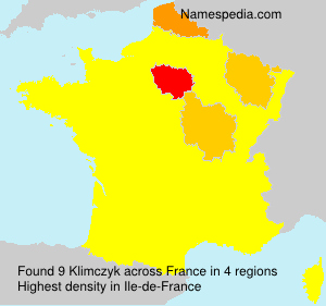Surname Klimczyk in France Surname Klimczyk in France