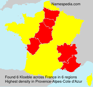 Surname Kloeble in France Surname Kloeble in France