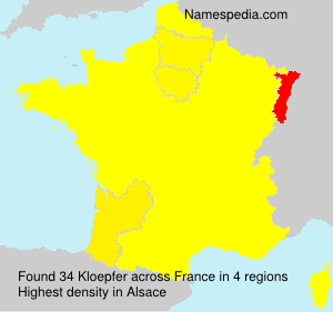 Surname Kloepfer in France Surname Kloepfer in France
