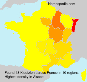 Surname Kloetzlen in France Surname Kloetzlen in France