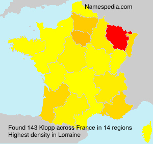 Surname Klopp in France Surname Klopp in France