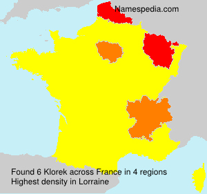 Surname Klorek in France Surname Klorek in France