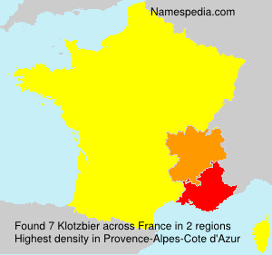 Surname Klotzbier in France