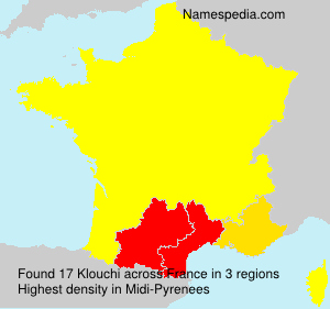 Surname Klouchi in France Surname Klouchi in France