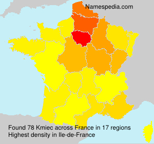Surname Kmiec in France Surname Kmiec in France