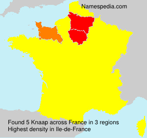 Surname Knaap in France Surname Knaap in France