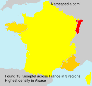 Surname Knoepfel in France Surname Knoepfel in France