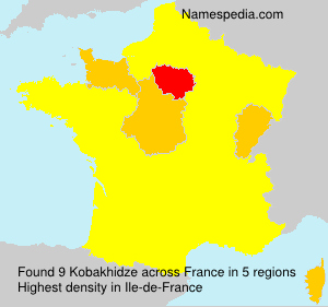 Surname Kobakhidze in France Surname Kobakhidze in France