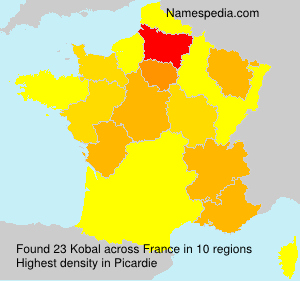 Surname Kobal in France Surname Kobal in France