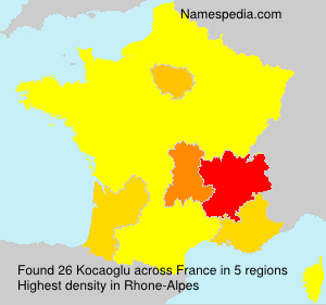 Surname Kocaoglu in France Surname Kocaoglu in France