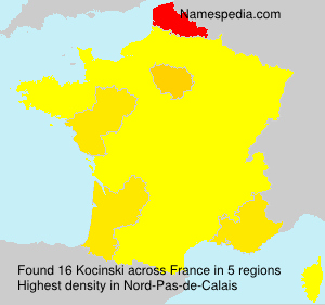 Surname Kocinski in France Surname Kocinski in France