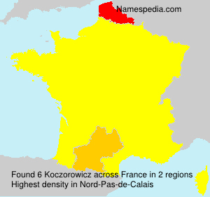 Surname Koczorowicz in France Surname Koczorowicz in France