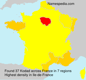Surname Kodad in France Surname Kodad in France