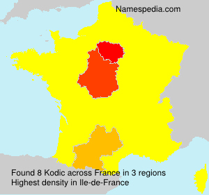 Surname Kodic in France Surname Kodic in France