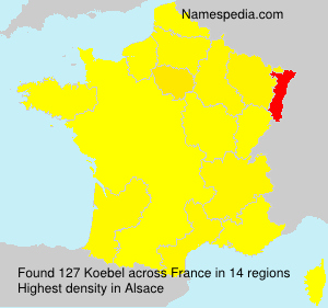 Surname Koebel in France Surname Koebel in France
