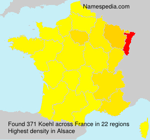 Surname Koehl in France Surname Koehl in France