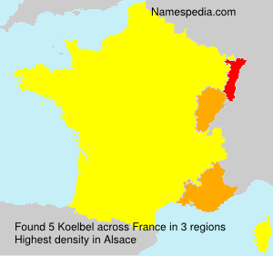 Surname Koelbel in France Surname Koelbel in France