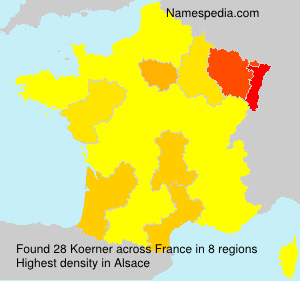 Surname Koerner in France Surname Koerner in France