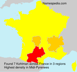 Surname Kohlman in France Surname Kohlman in France