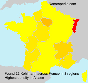 Surname Kohlmann in France Surname Kohlmann in France