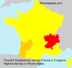 Surname Kojabashian in France Surname Kojabashian in France