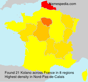 Surname Kolano in France Surname Kolano in France