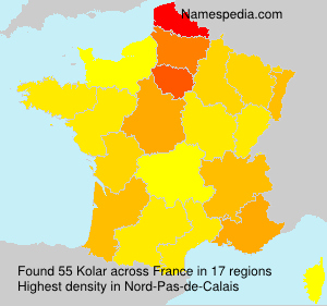 Surname Kolar in France Surname Kolar in France