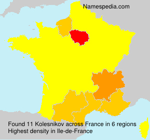 Surname Kolesnikov in France Surname Kolesnikov in France