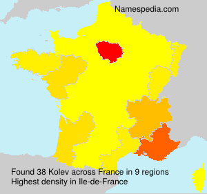 Surname Kolev in France Surname Kolev in France