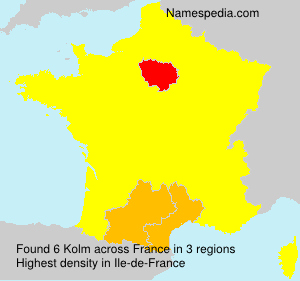 Surname Kolm in France