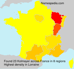 Surname Kolmayer in France Surname Kolmayer in France