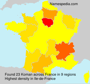 Surname Koman in France Surname Koman in France