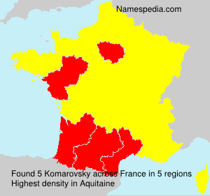 Surname Komarovsky in France Surname Komarovsky in France