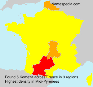 Surname Komeza in France Surname Komeza in France