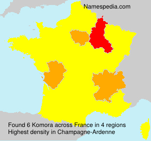 Surname Komora in France Surname Komora in France