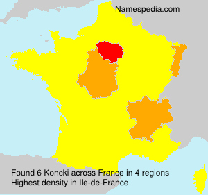 Surname Koncki in France Surname Koncki in France