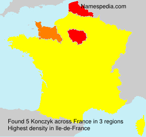 Surname Konczyk in France Surname Konczyk in France