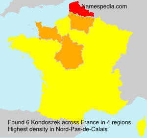Surname Kondoszek in France Surname Kondoszek in France
