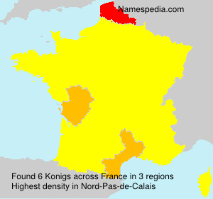 Surname Konigs in France Surname Konigs in France