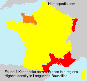 Surname Kononenko in France Surname Kononenko in France