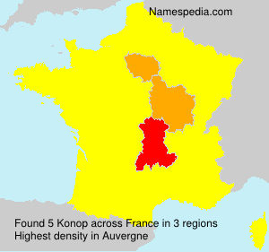 Surname Konop in France Surname Konop in France