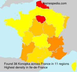 Surname Konopka in France Surname Konopka in France
