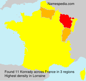 Surname Konrady in France Surname Konrady in France