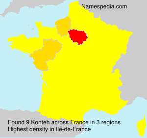 Surname Konteh in France Surname Konteh in France