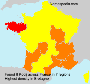Surname Kooij in France Surname Kooij in France