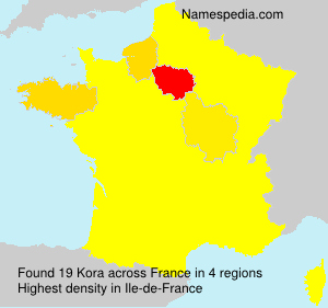 Surname Kora in France