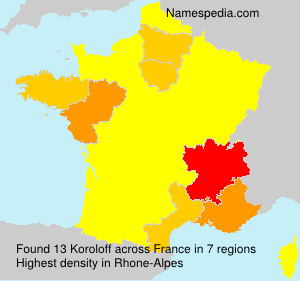 Surname Koroloff in France Surname Koroloff in France