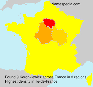 Surname Koronkiewicz in France Surname Koronkiewicz in France