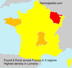 Surname Korst in France Surname Korst in France
